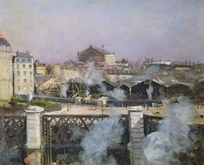 The Bridge of Europe by Norbert Goeneutte
